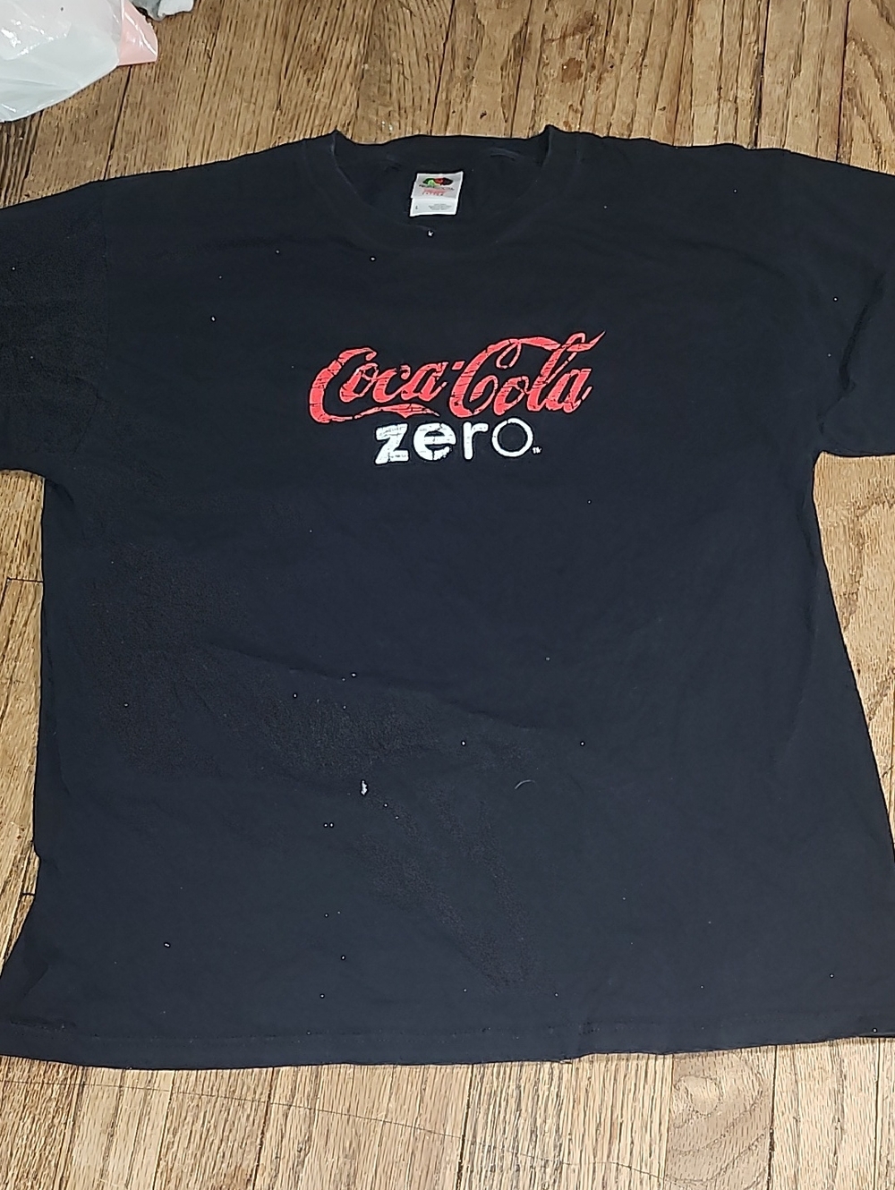 Coca Cola Zero Black Tee with Red & White Logo